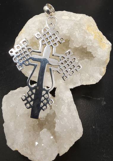 Sterling Silver Gothic Cross Pendant